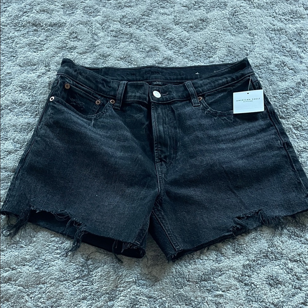 American Eagle Outfitters Dark Denim Jean Shorts Slight Stretch